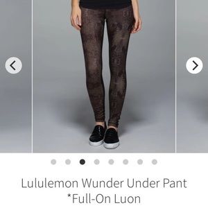 Lululemon Golden Goddess Wonder Under 8